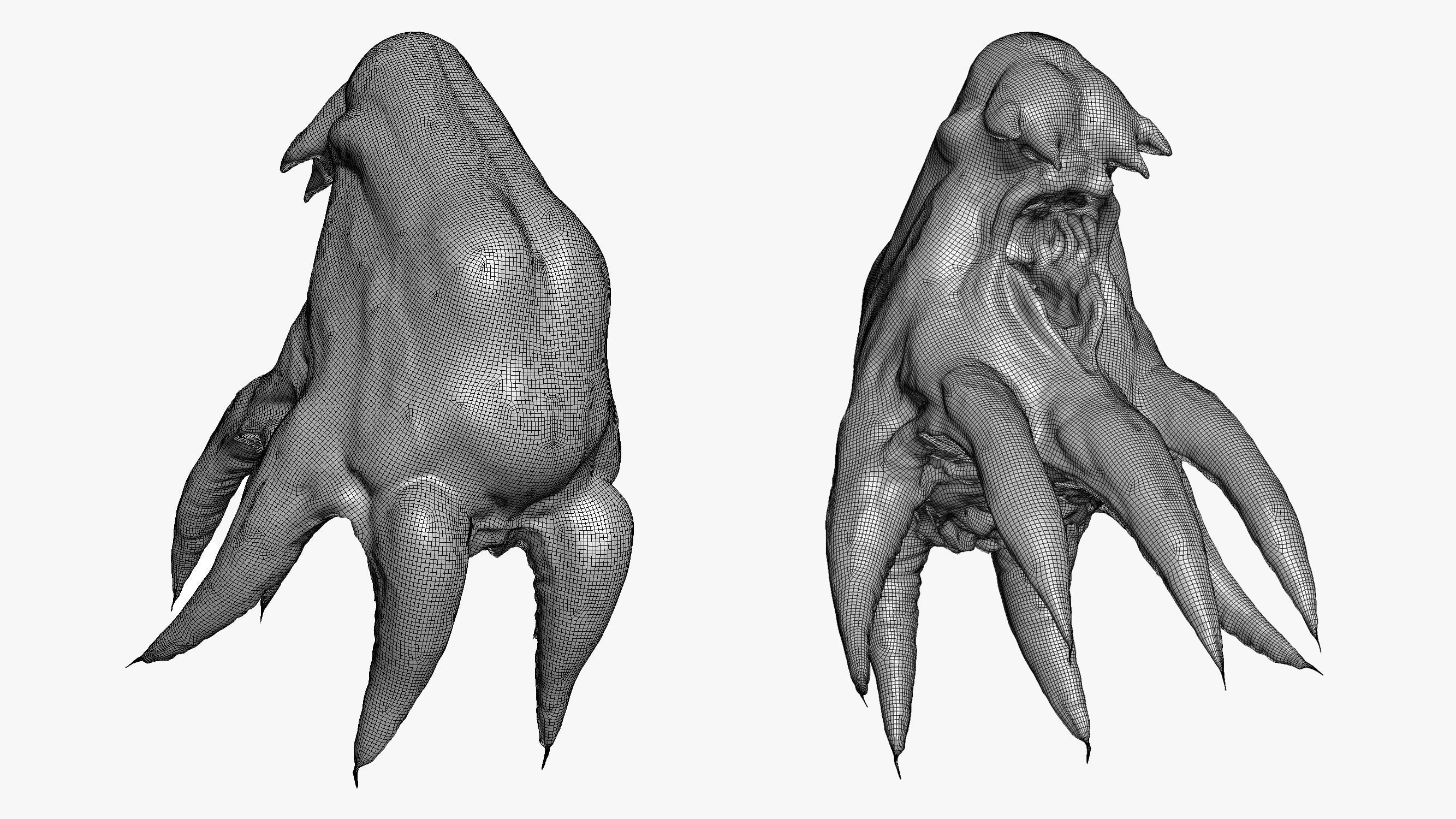Alien Parasite 3DS Max 3D model_14