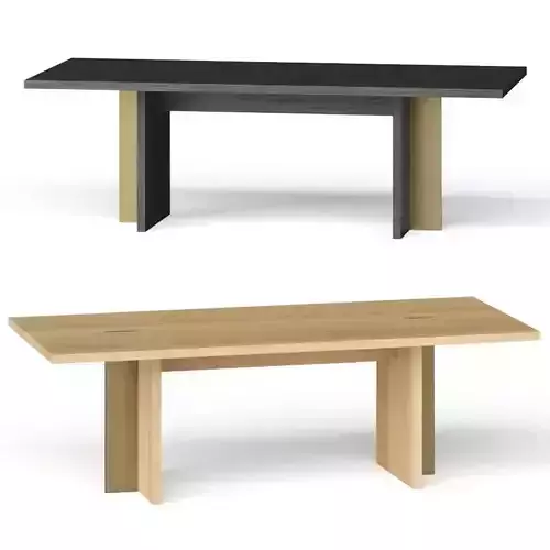 Crate and Barrel Paradox Natural Oak Dining Table