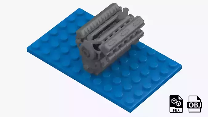 Lego Engine 3D model