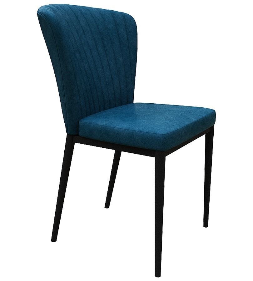 Chair velvet dining Low-poly 3D model_2