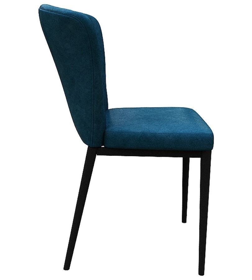 Chair velvet dining Low-poly 3D model_3