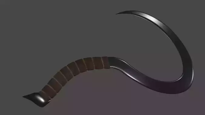 Agricultural tool -Sickle Low-poly 3D model