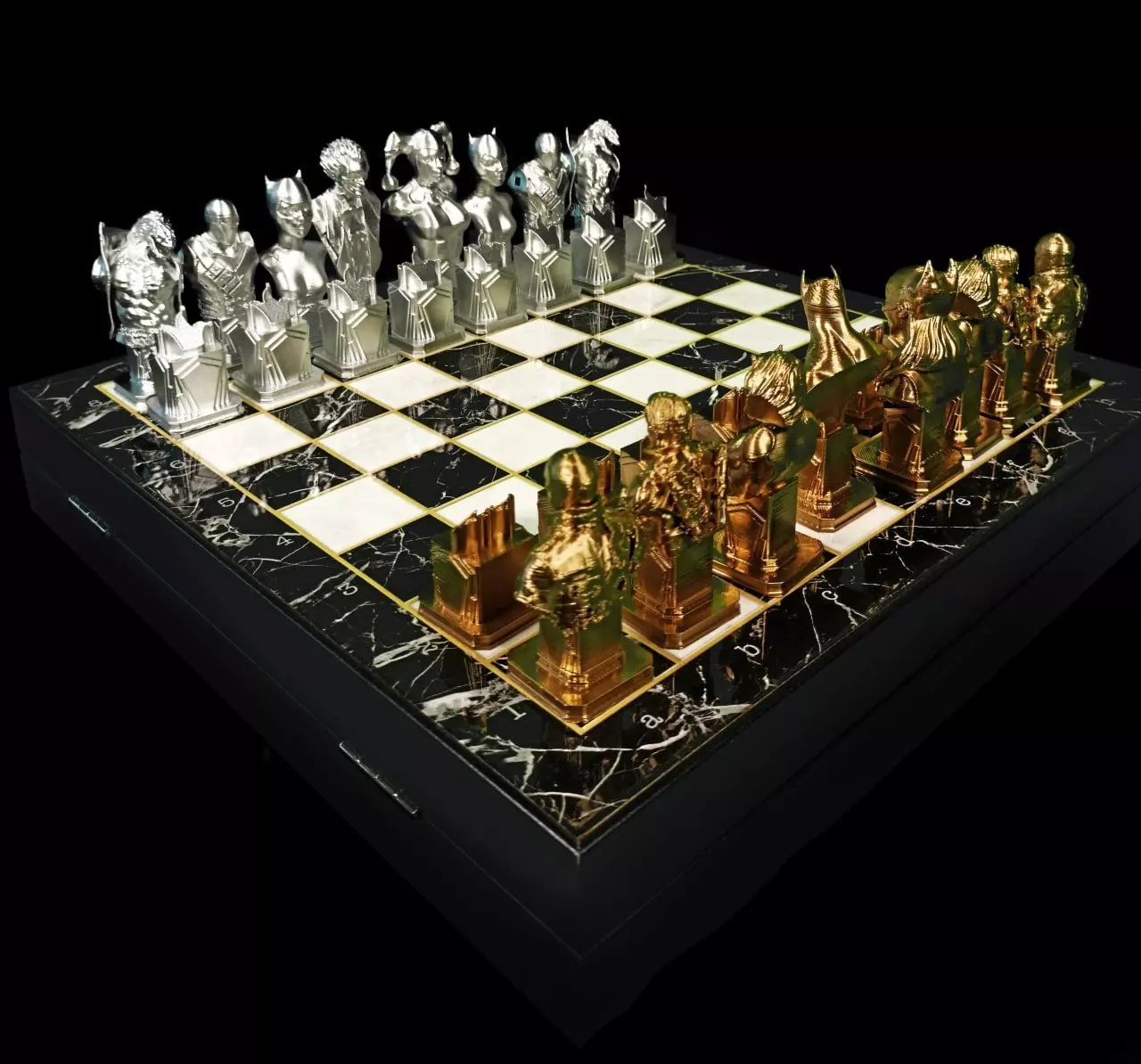 Batman Vs Joker CHESS Set 3D model 3D printable | CGTrader