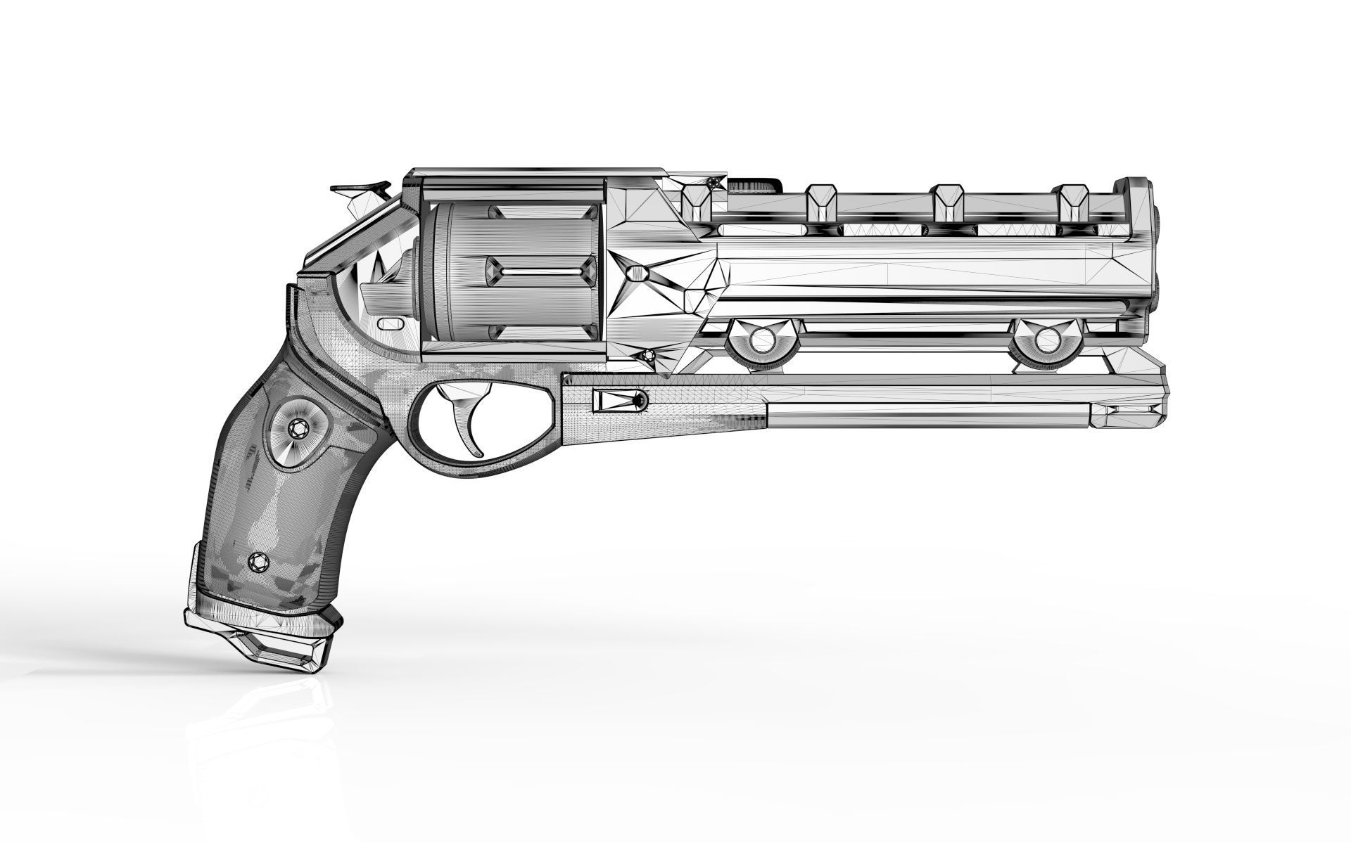 Destiny 2 Ace of Spades 3D model_2