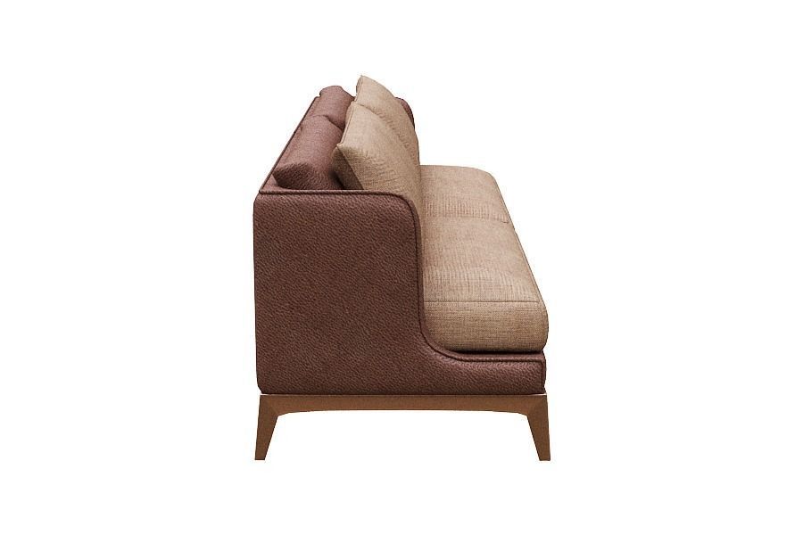 Sofa 2 seater Low-poly 3D model_3