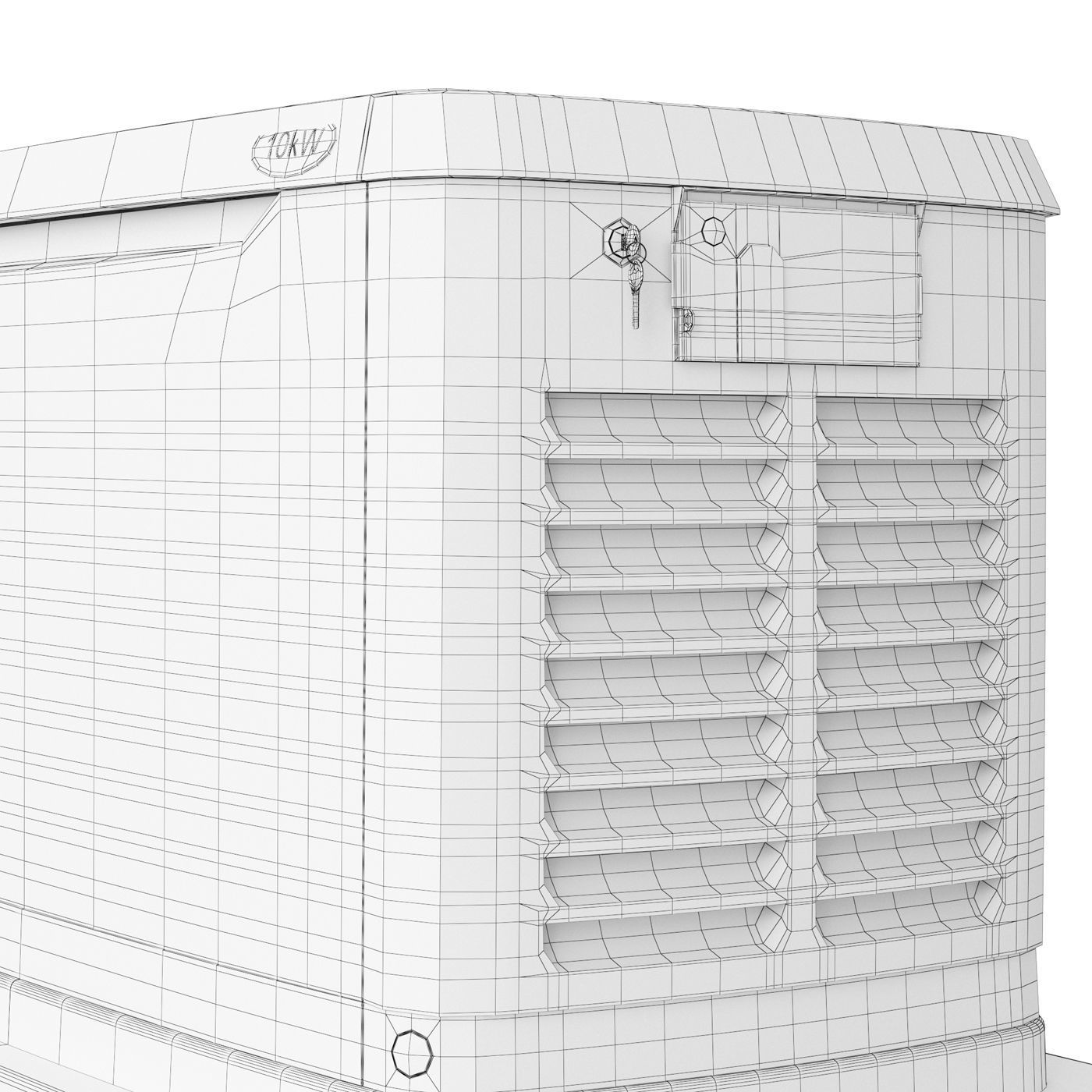 Generac Gas Generator 3D model_5