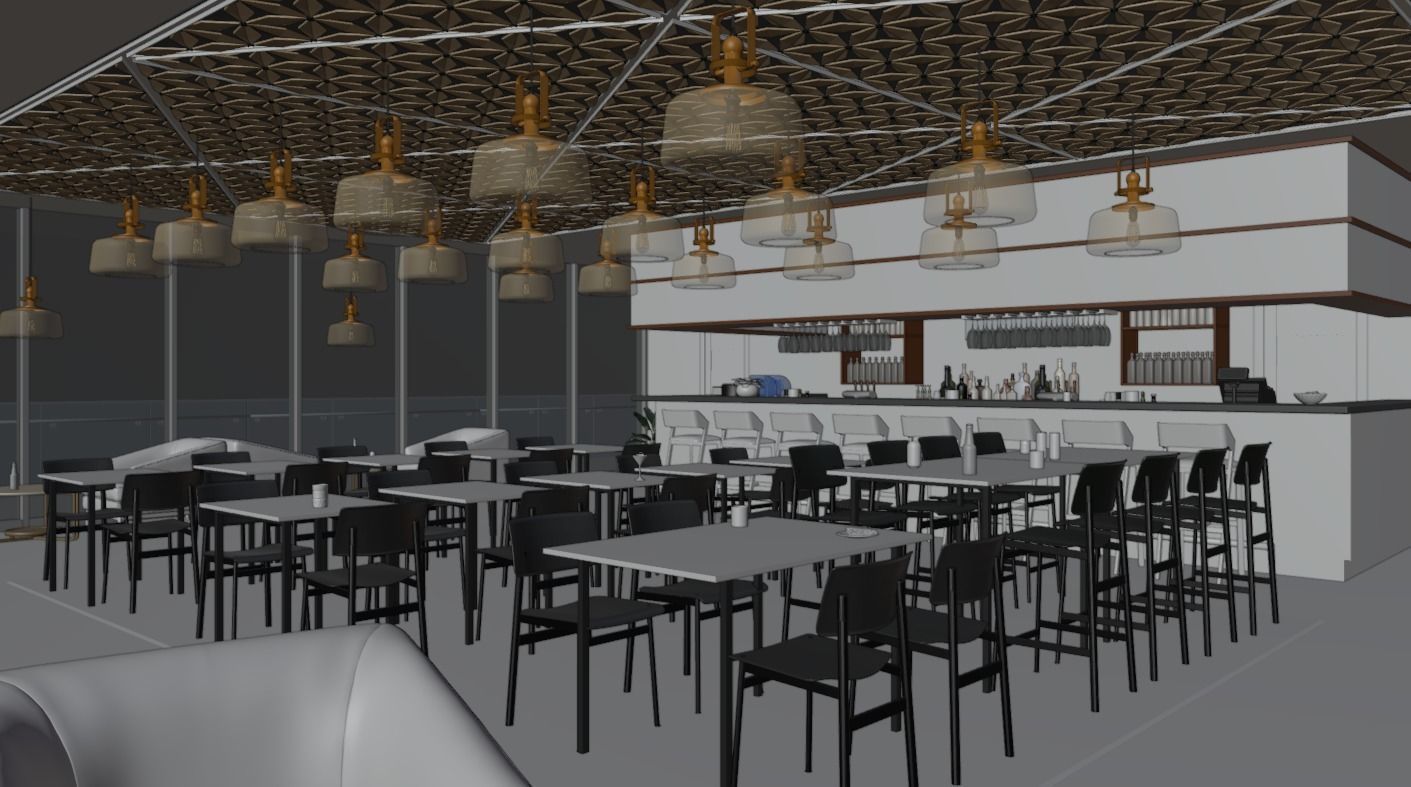 Bar Interior 3D model_5