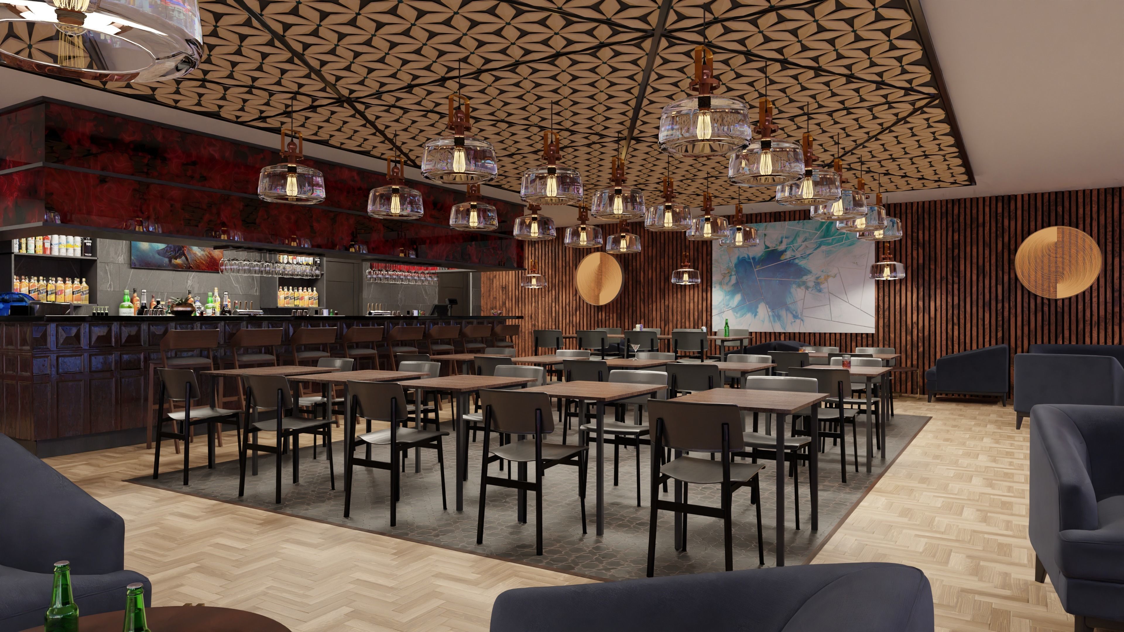 Bar Interior 3D model_1