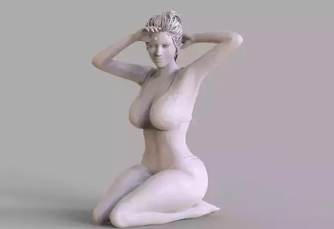 The Bikii Girl  3D print model