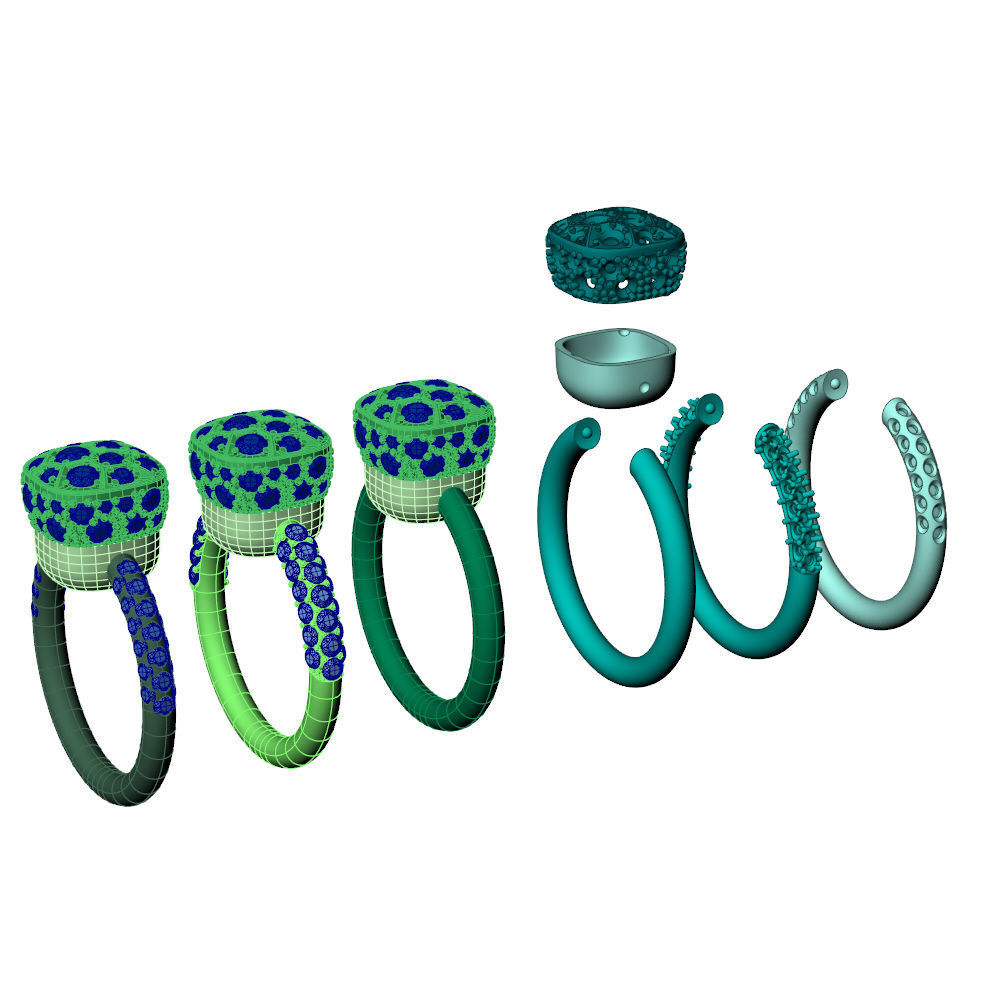 Nudo Petit Solitaire Ring 3D print model_11