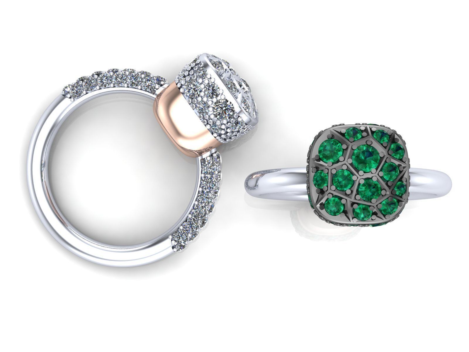 Nudo Petit Solitaire Ring 3D print model_2