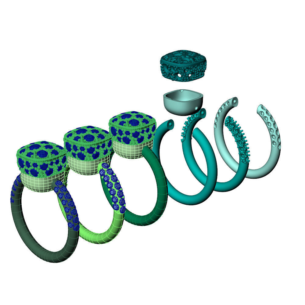 Nudo Petit Solitaire Ring 3D print model_15