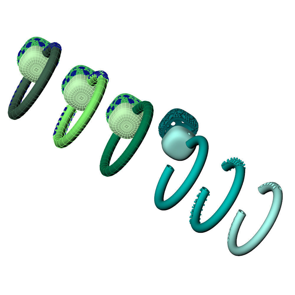 Nudo Petit Solitaire Ring 3D print model_13