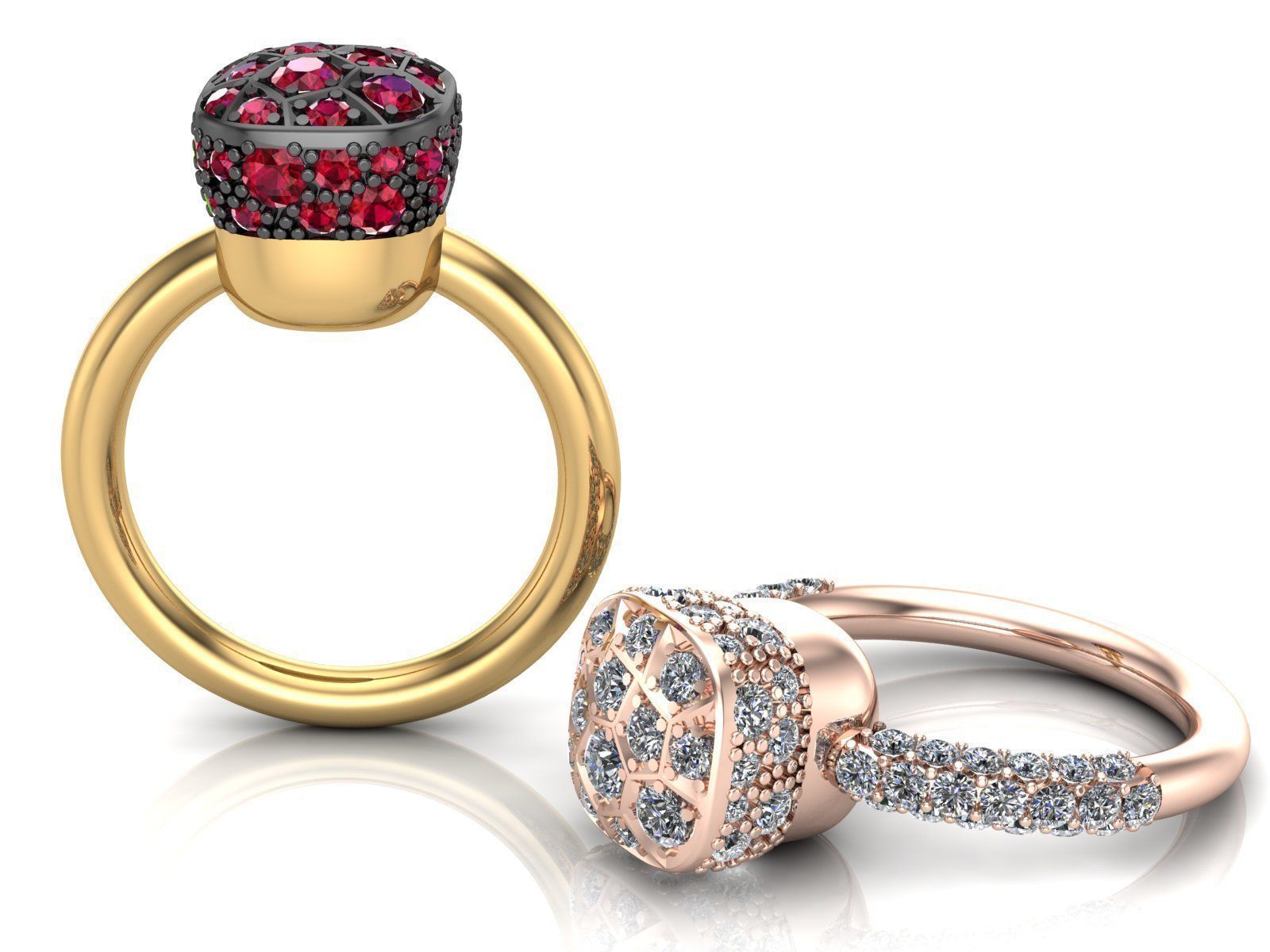 Nudo Petit Solitaire Ring 3D print model_5