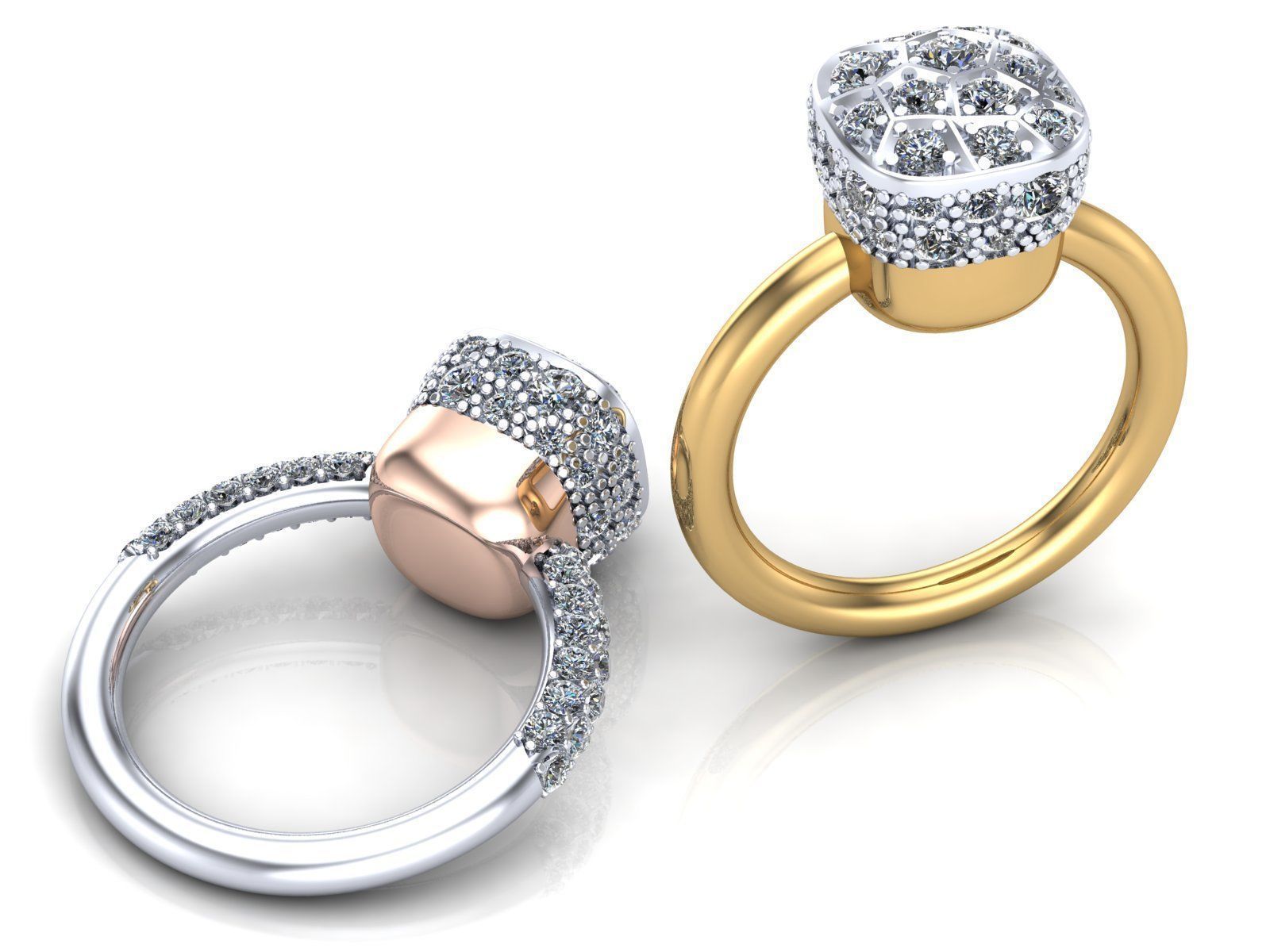 Nudo Petit Solitaire Ring 3D print model_6