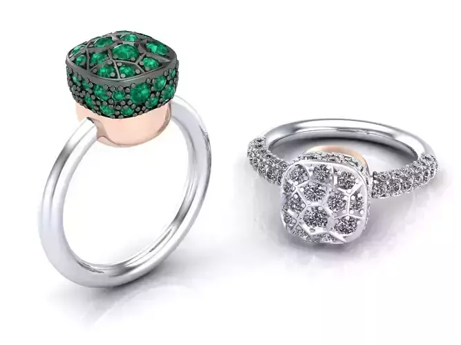Nudo Petit Solitaire Ring 3D print model