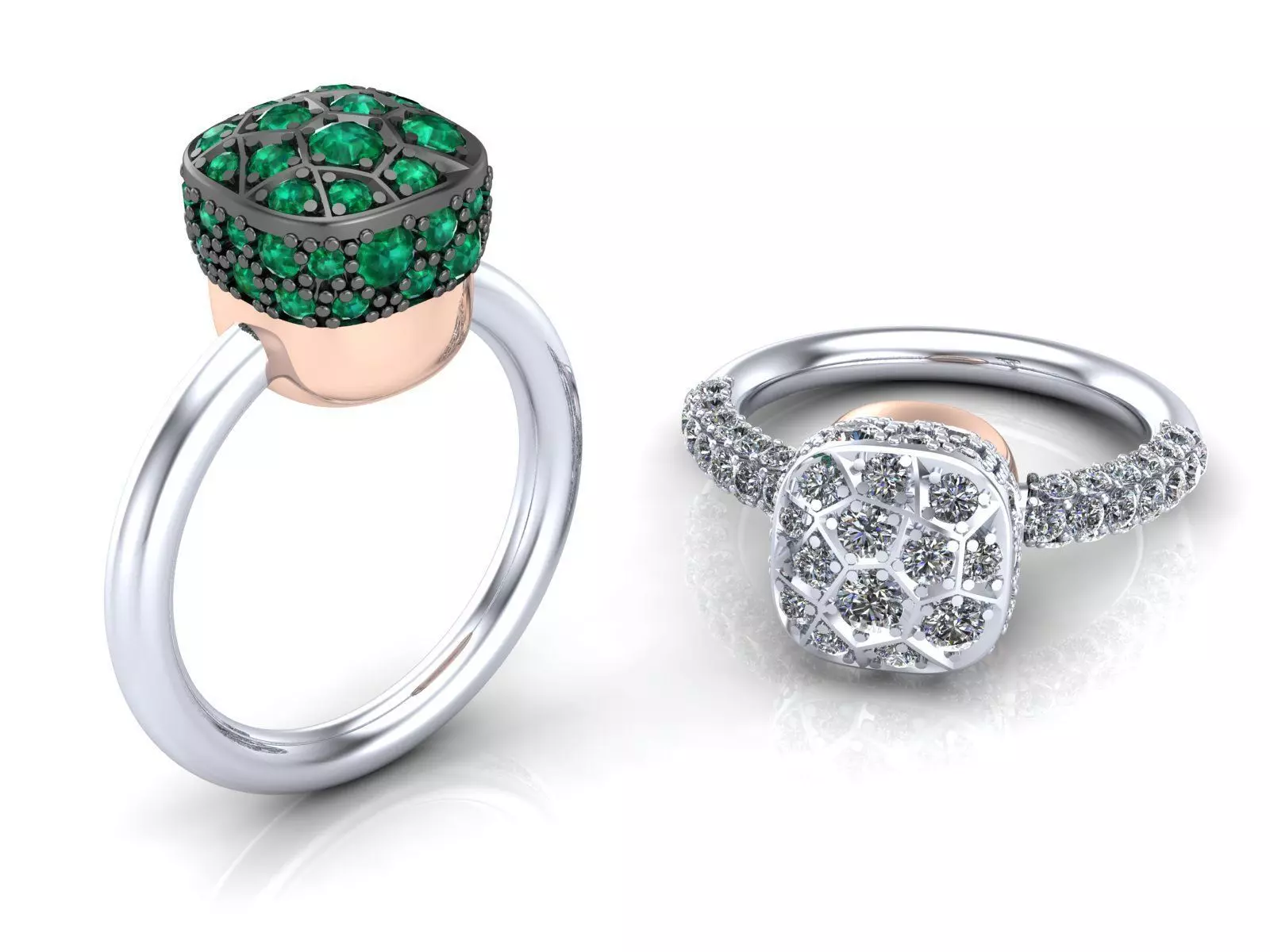 Nudo Petit Solitaire Ring 3D print model_0