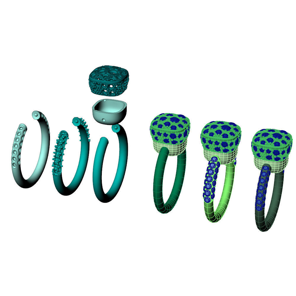 Nudo Petit Solitaire Ring 3D print model_9