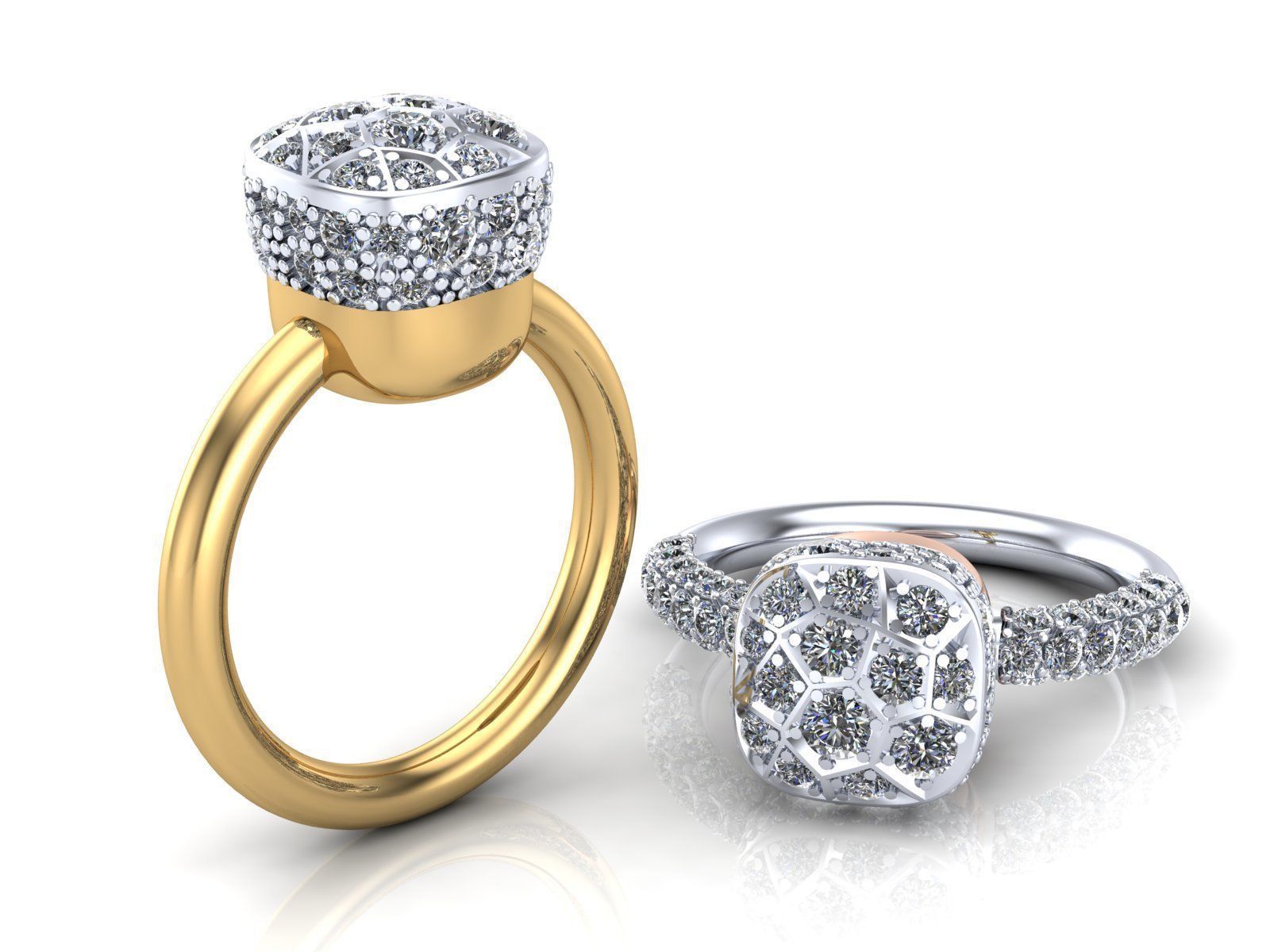 Nudo Petit Solitaire Ring 3D print model_7