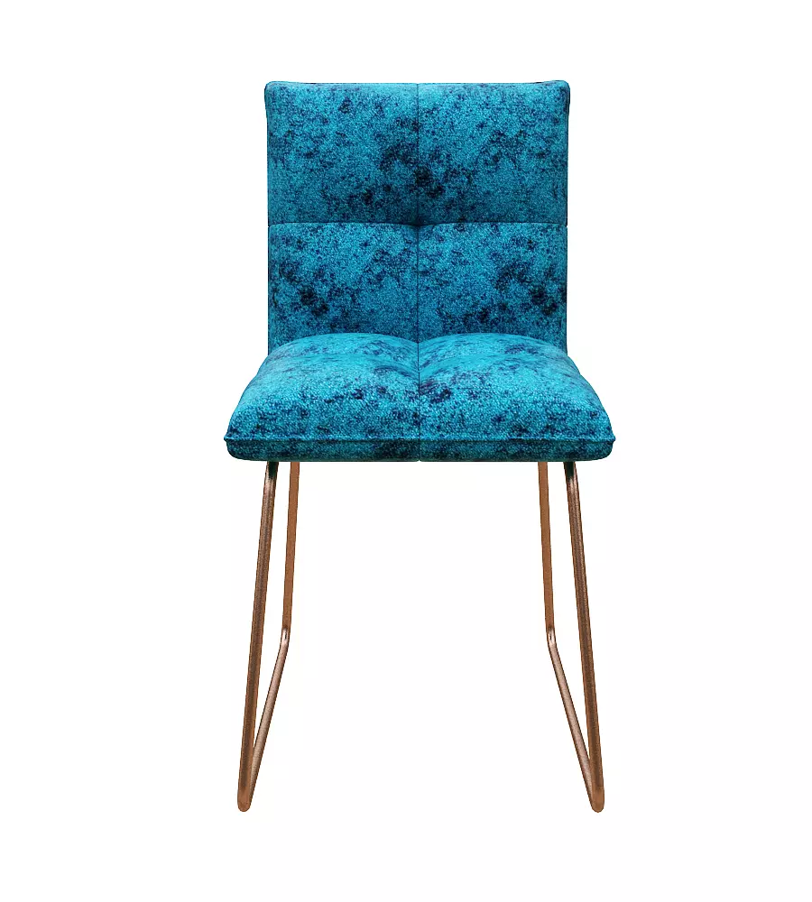 Chair dining with gold legs Low-poly 3D model_0