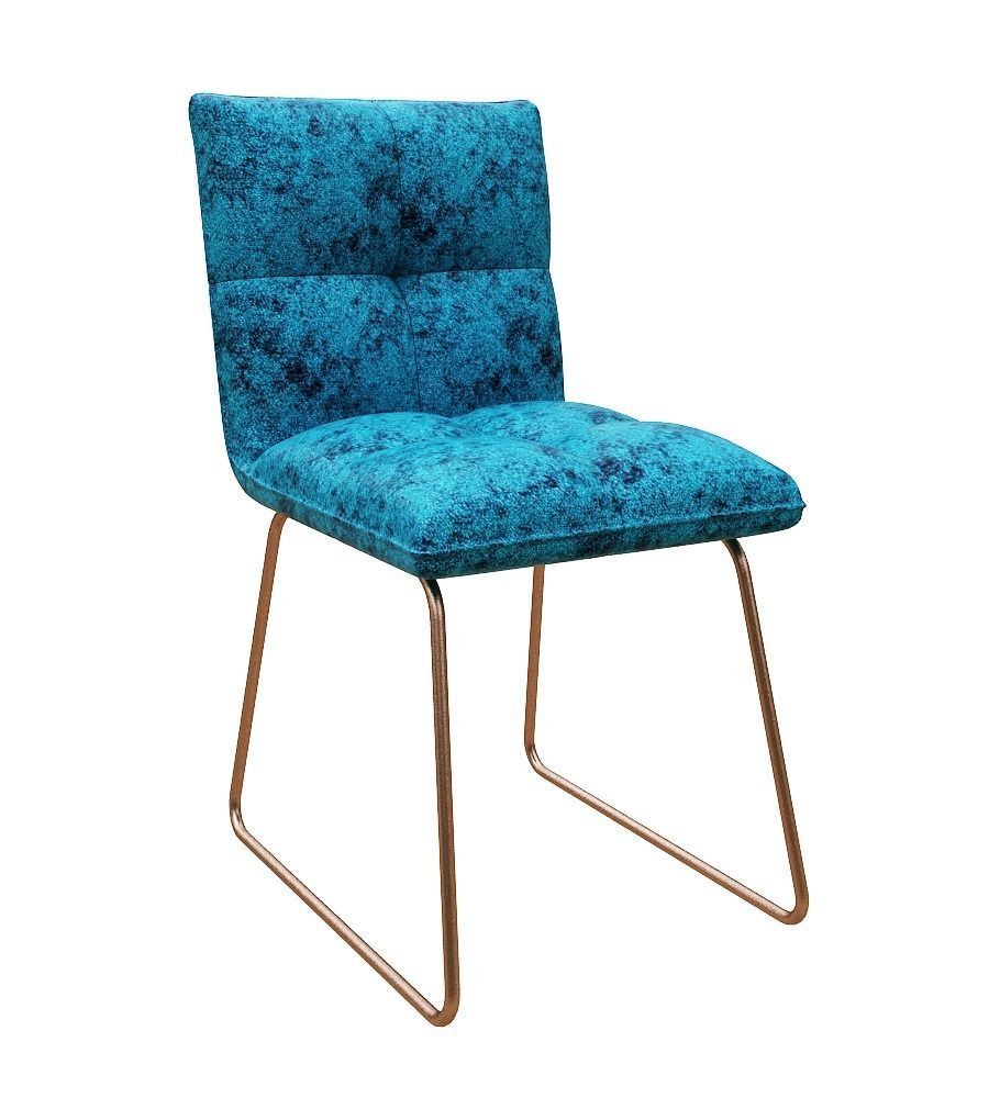 Chair dining with gold legs Low-poly 3D model_1