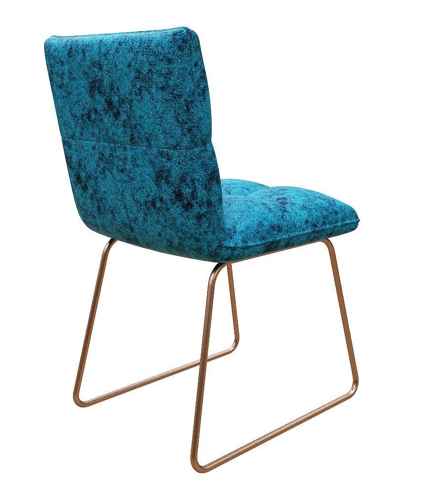 Chair dining with gold legs Low-poly 3D model_4