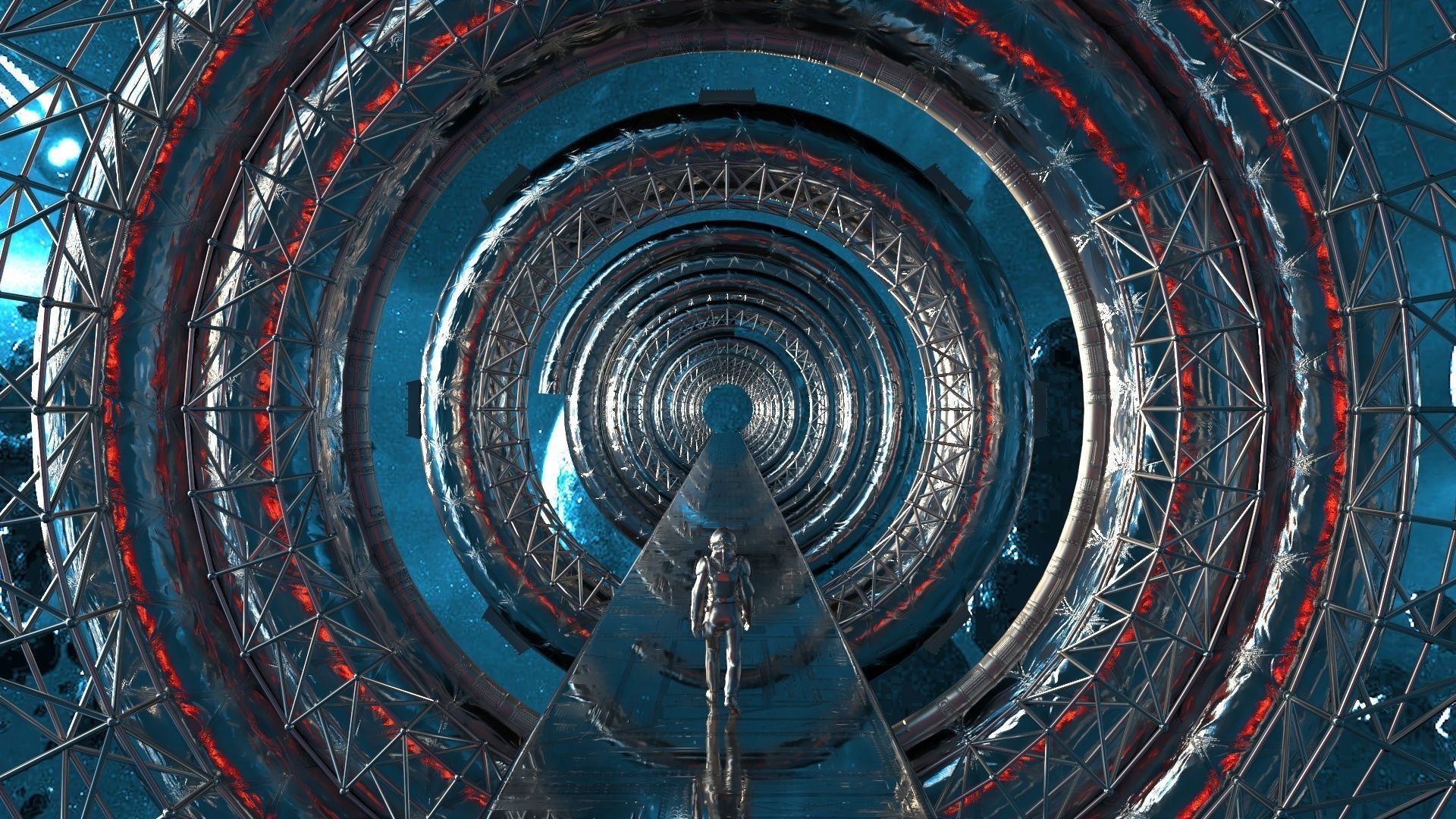 Space Bridge 3D model_1