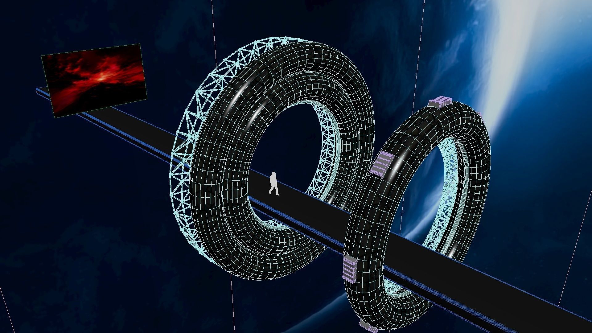 Space Bridge 3D model_23