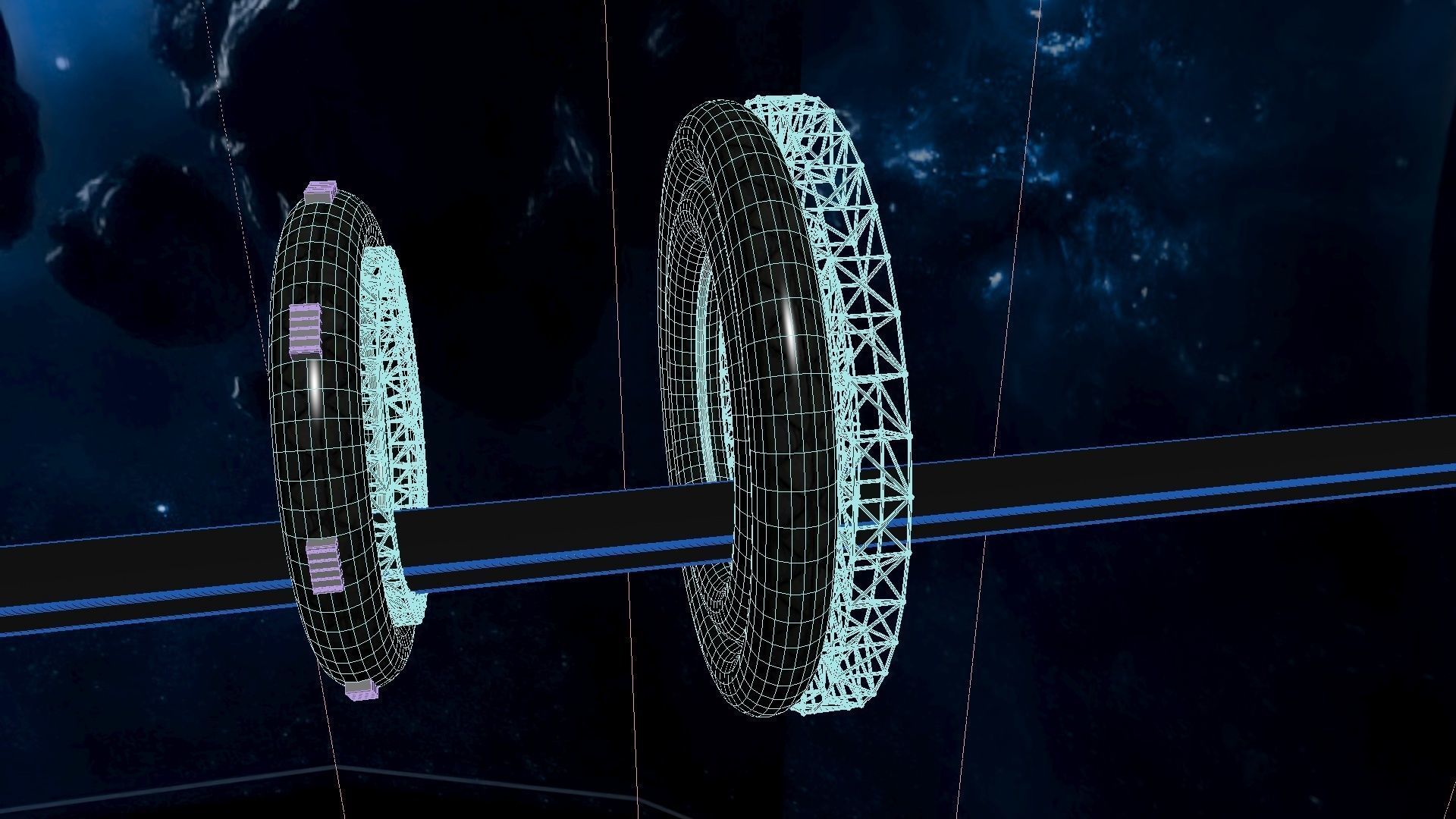 Space Bridge 3D model_15