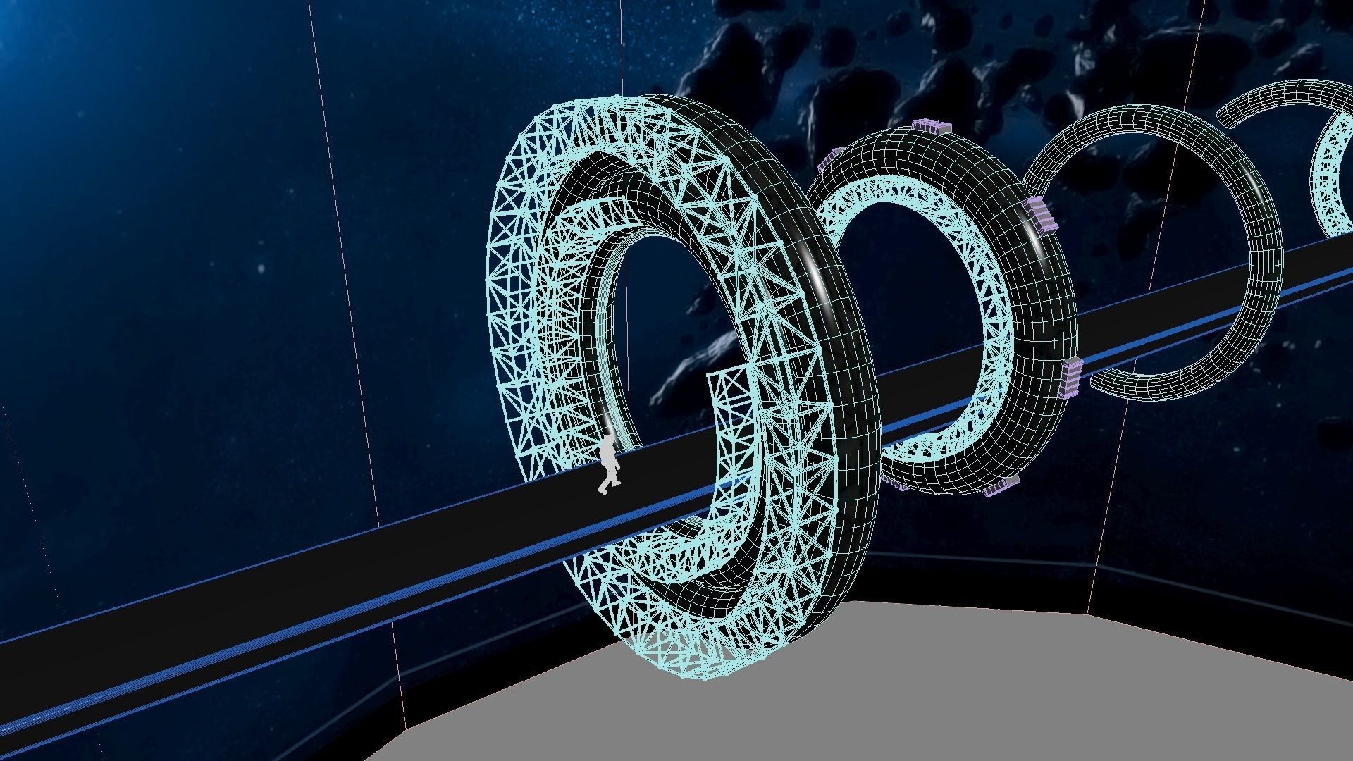 Space Bridge 3D model_25