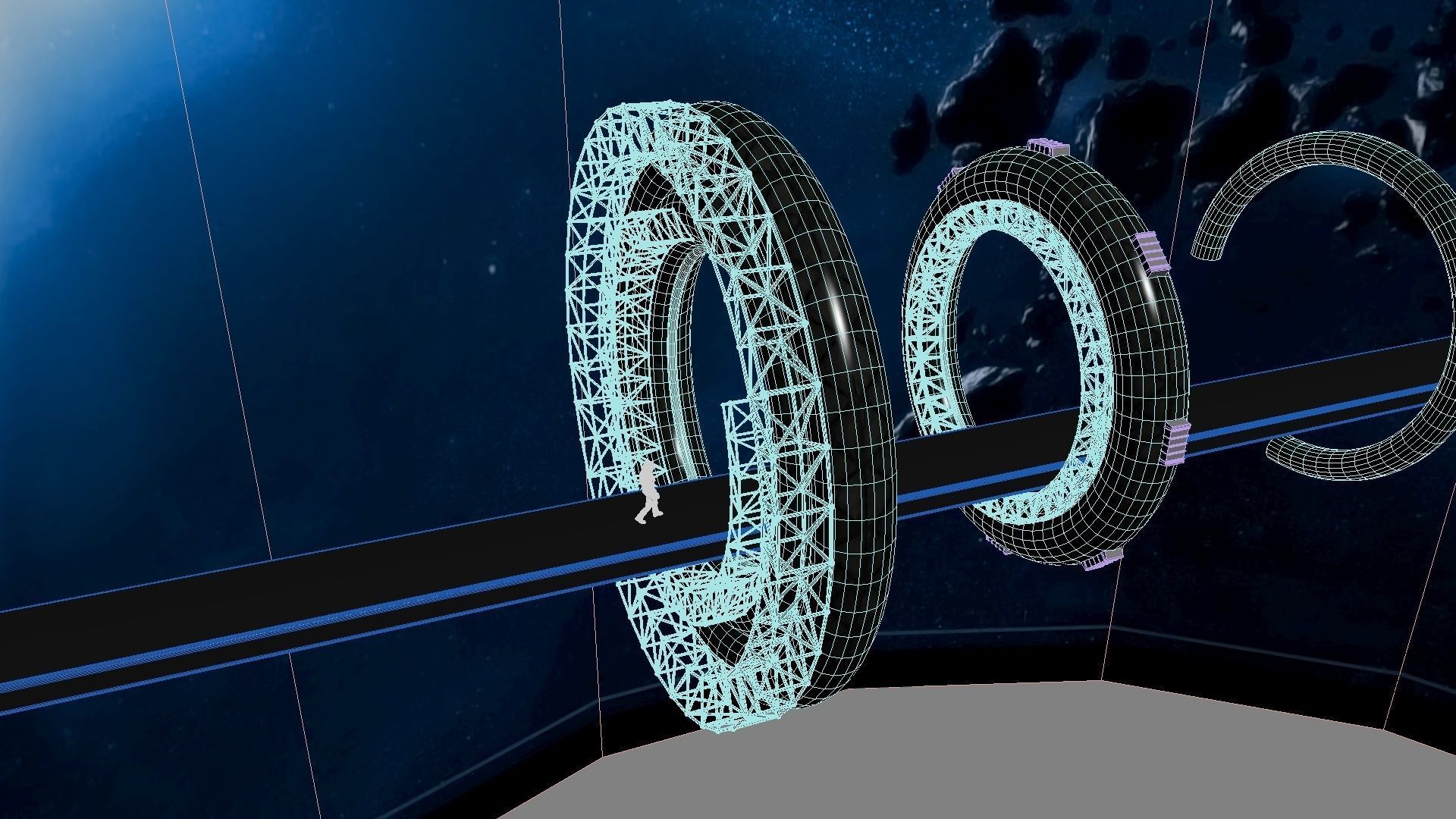 Space Bridge 3D model_29