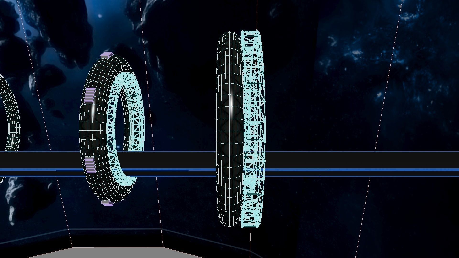 Space Bridge 3D model_20