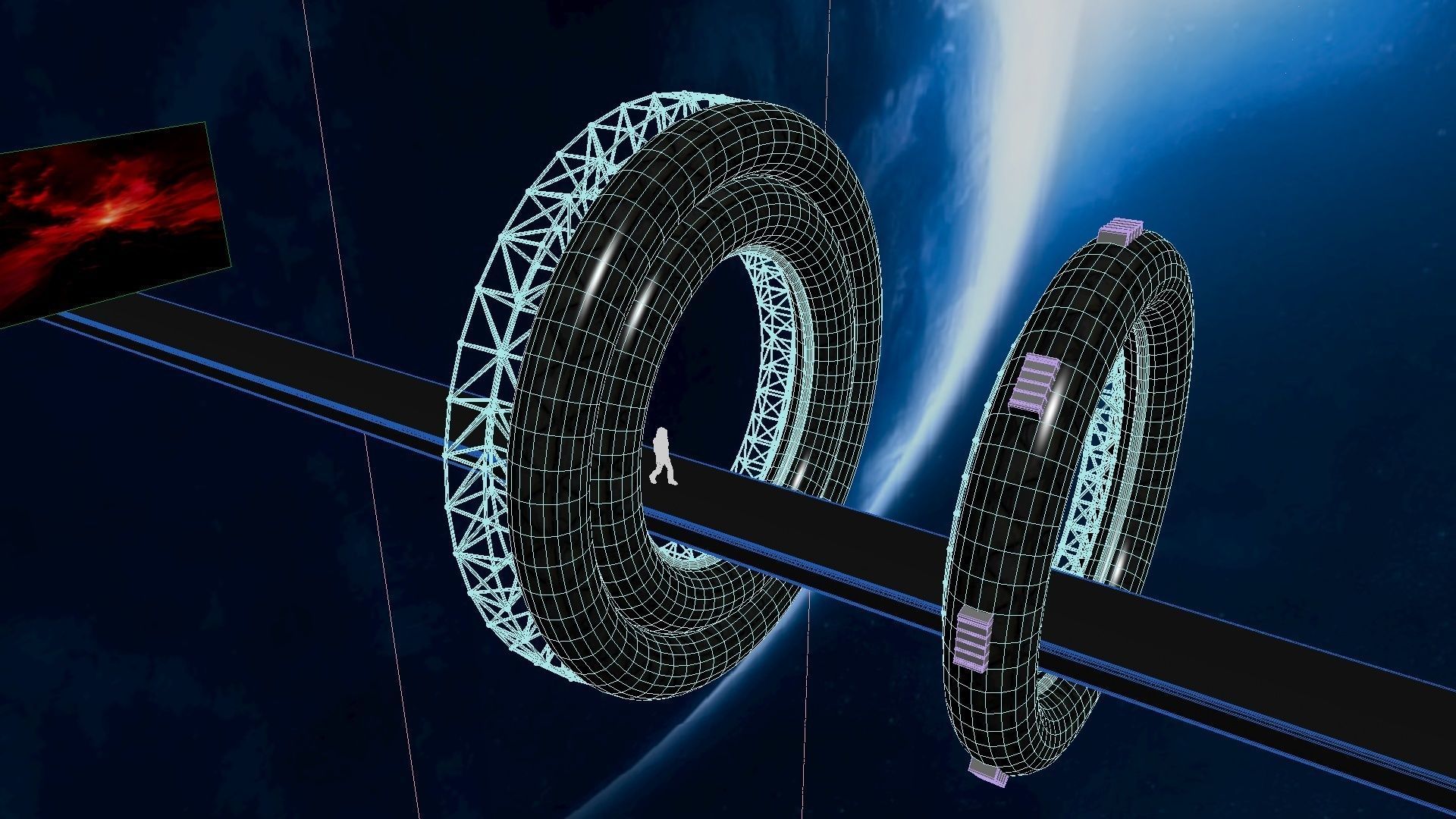 Space Bridge 3D model_33