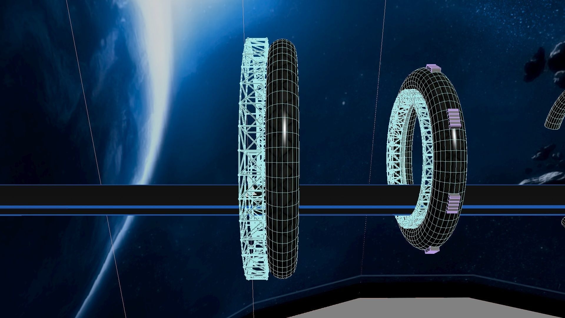 Space Bridge 3D model_30