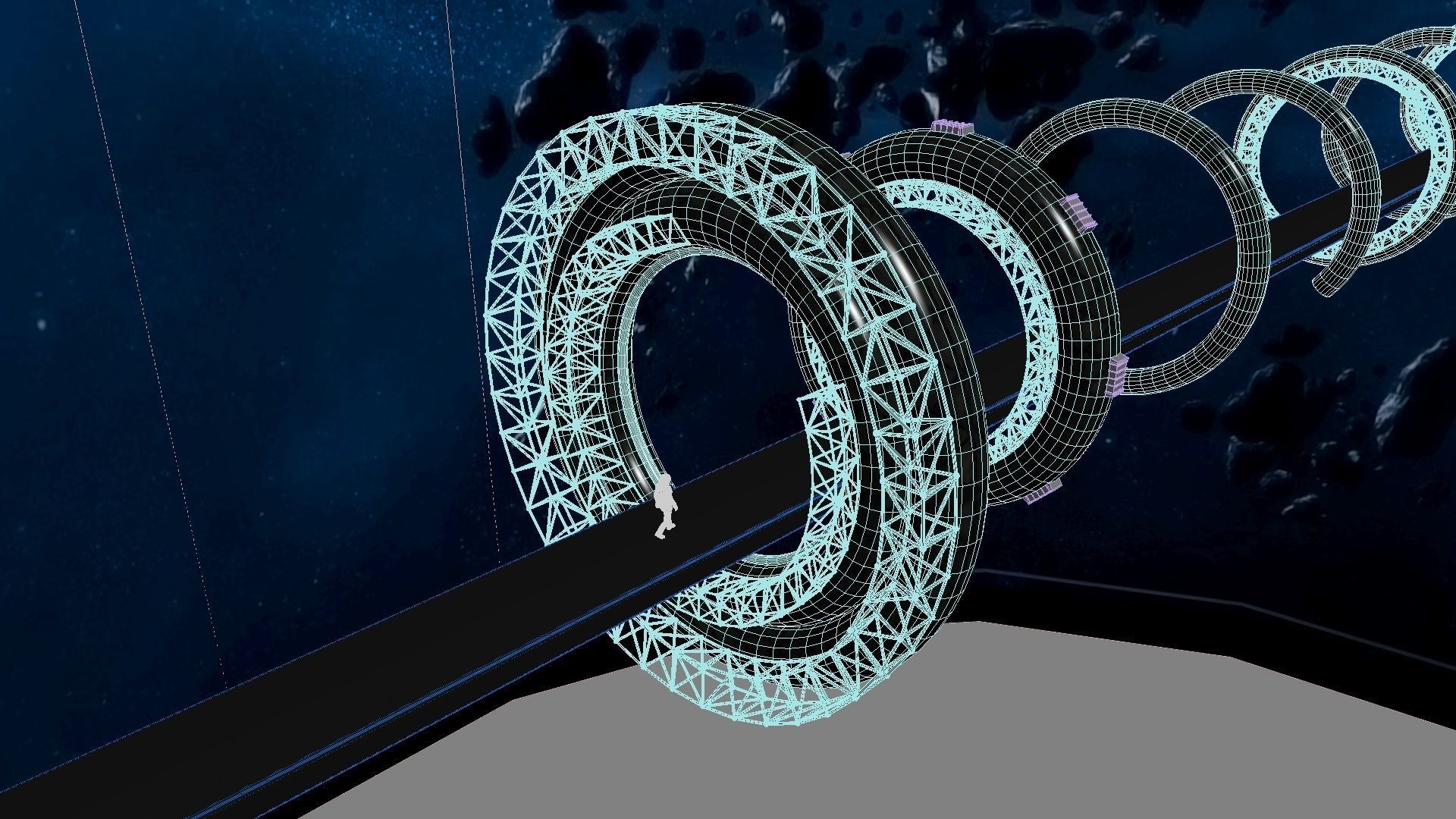 Space Bridge 3D model_16