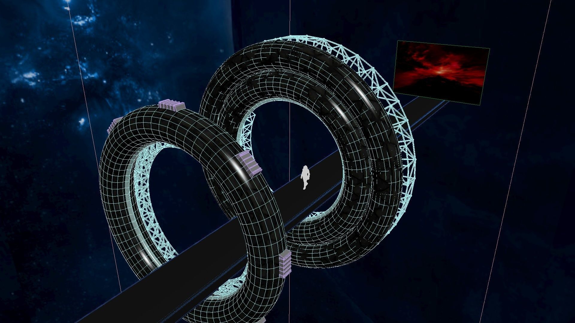 Space Bridge 3D model_38