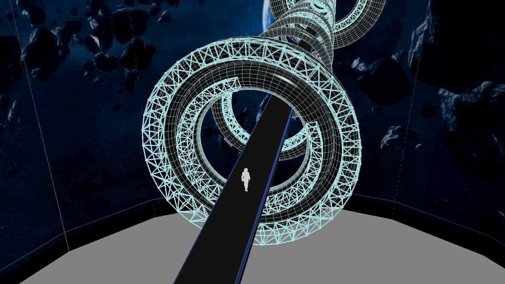 Space Bridge 3D model_13