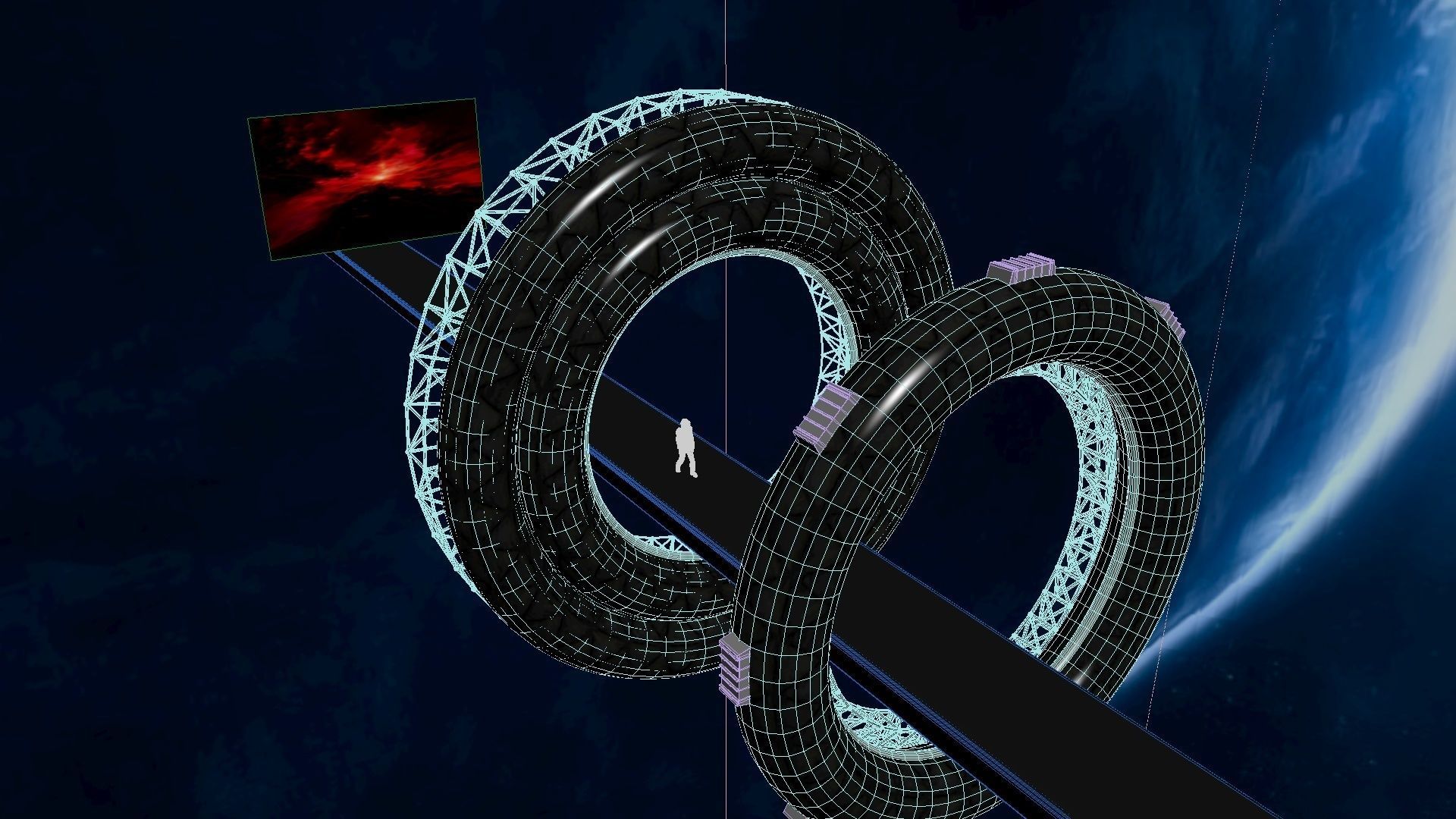 Space Bridge 3D model_8