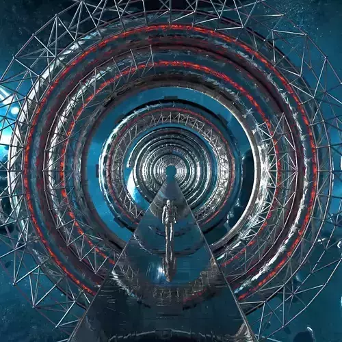 Space Bridge 3D model Space Bridge 3D model