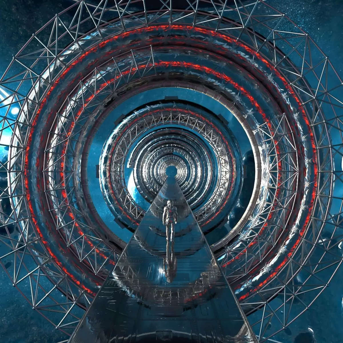 Space Bridge 3D model_0