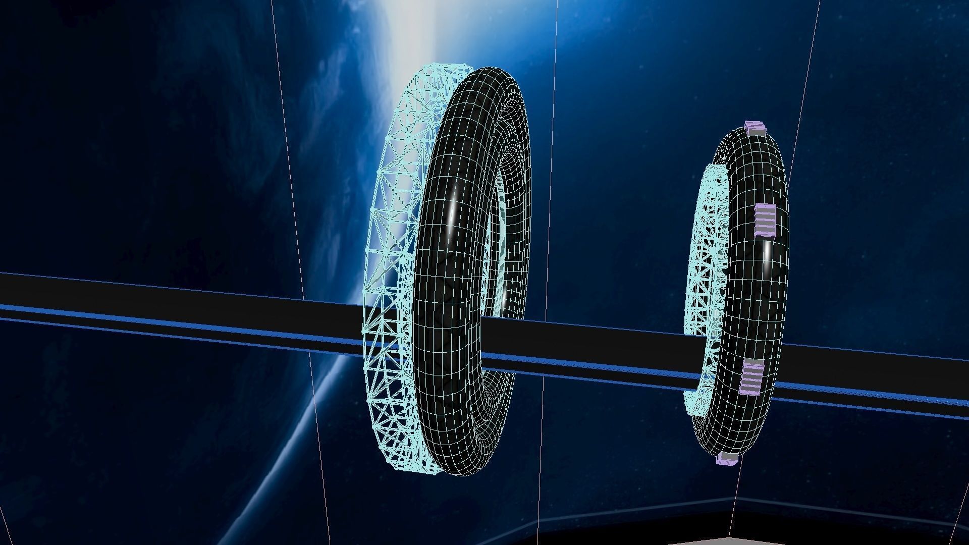 Space Bridge 3D model_31