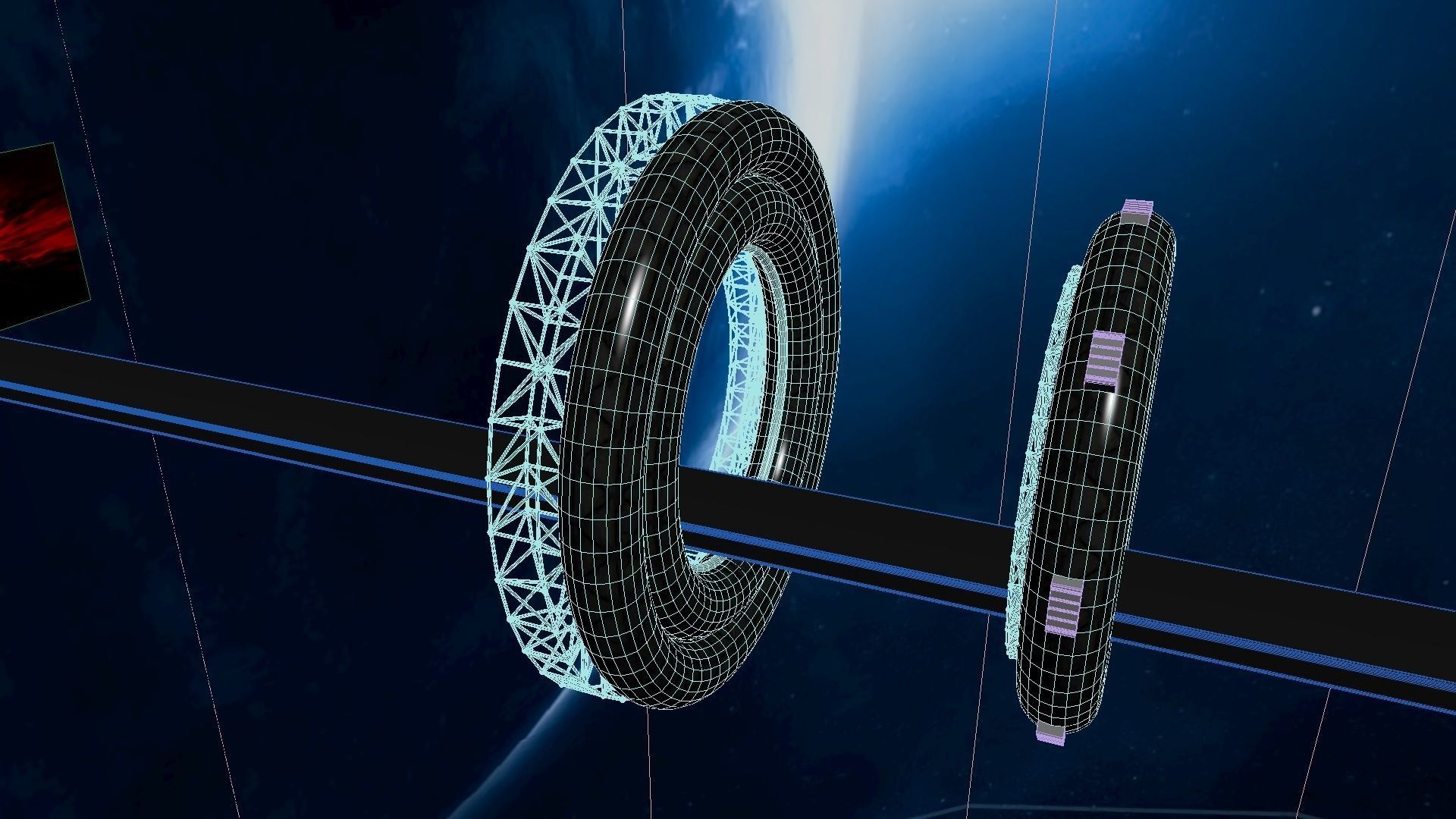 Space Bridge 3D model_21