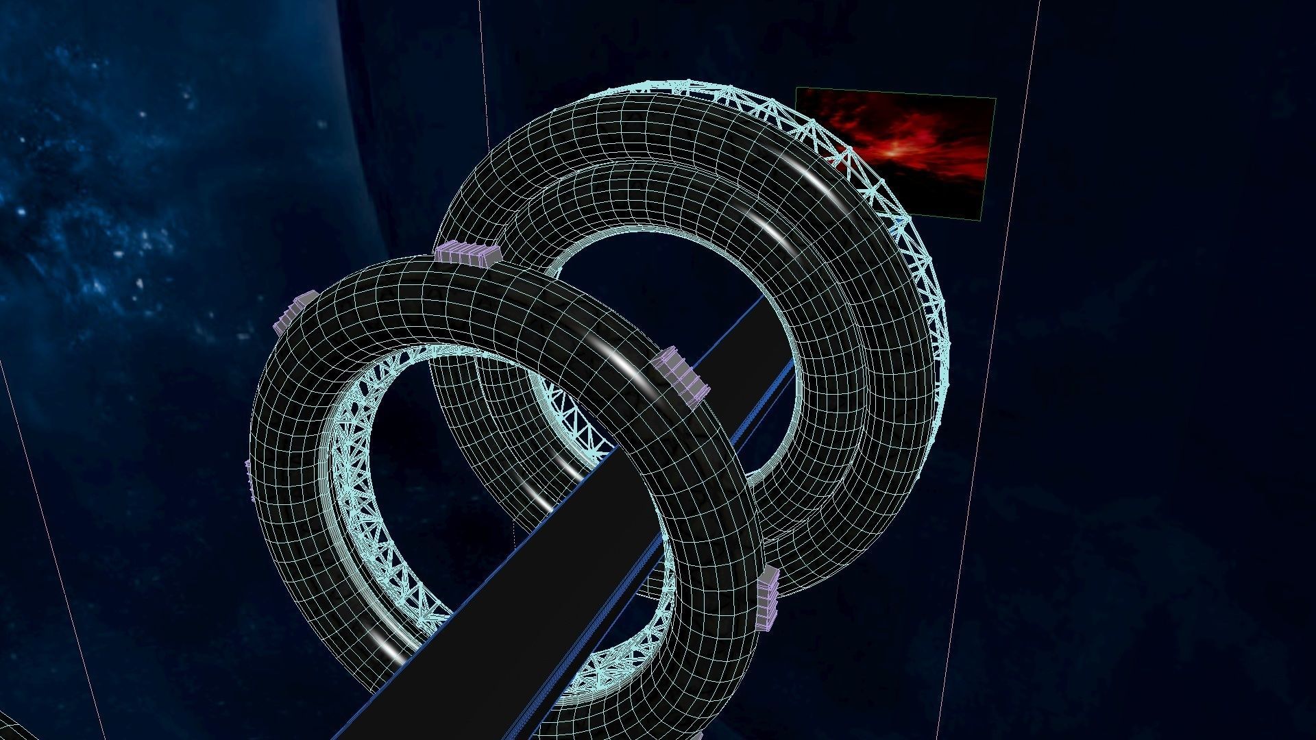 Space Bridge 3D model_35