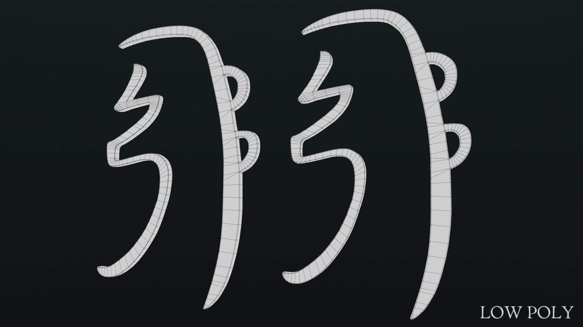 She He Ki Low-poly 3D model_70