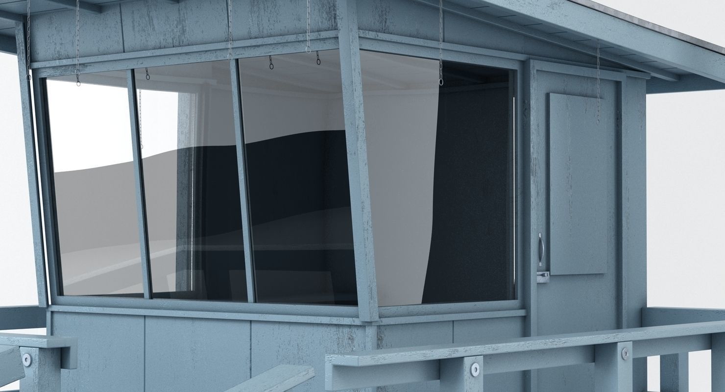 Beach Lifeguard Station 3D model_3