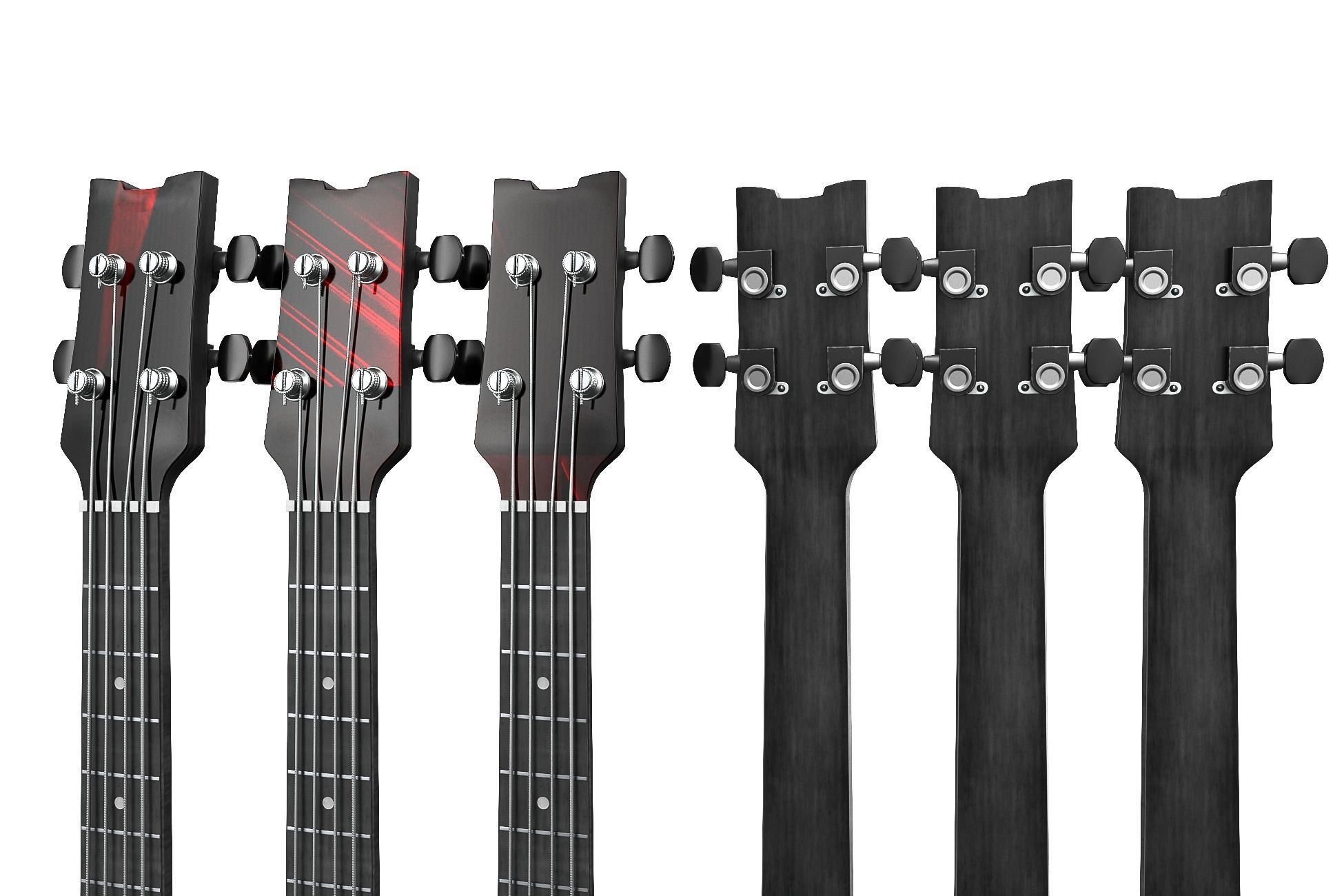 Bass Guitar Collection Low-poly 3D model_18