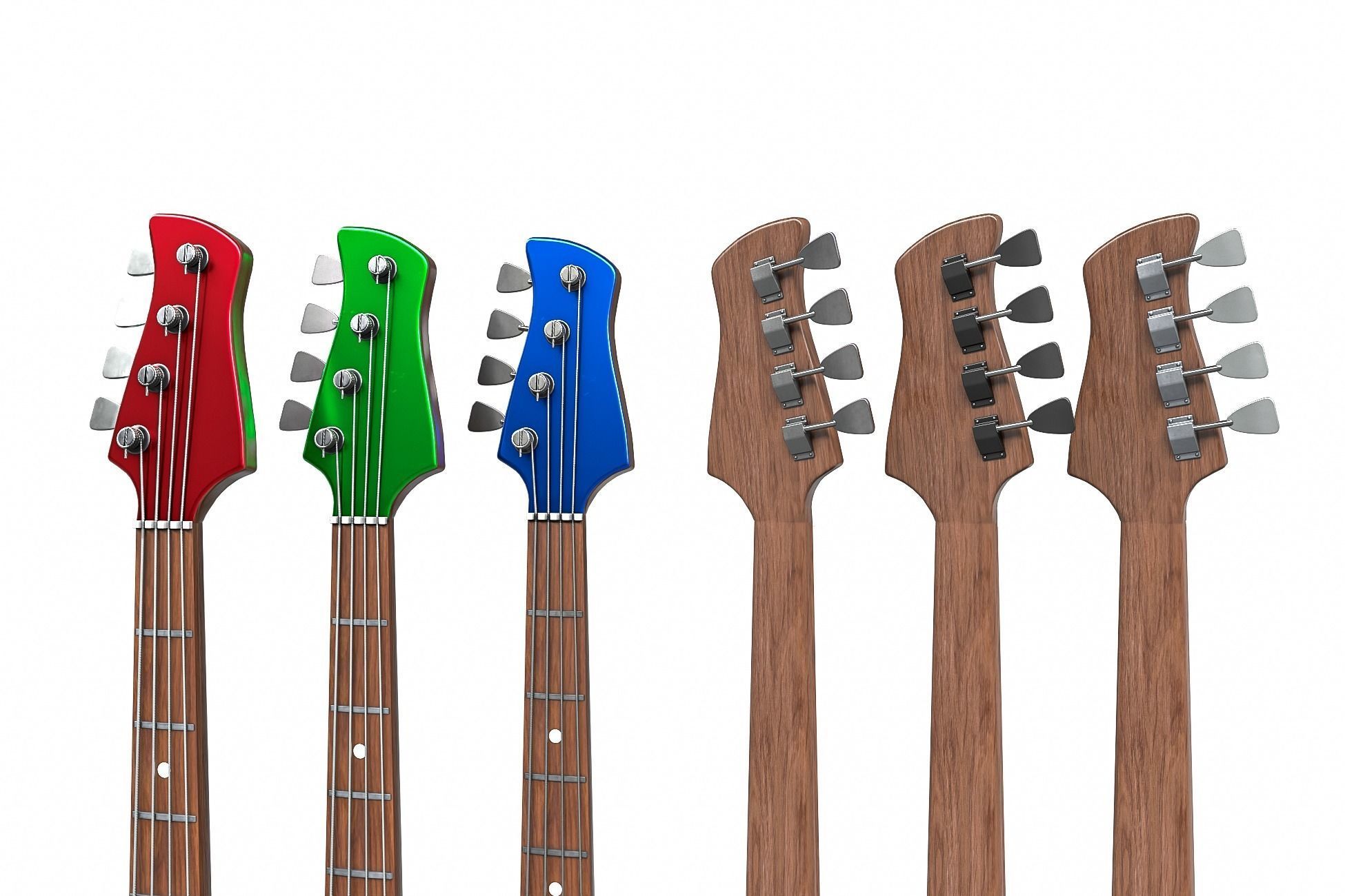 Bass Guitar Collection Low-poly 3D model_20