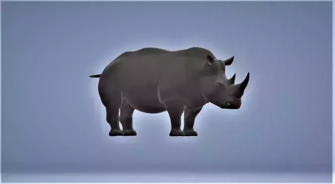 Nashorn  rhino Free 3D print model