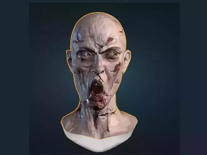 Female Horror Zombie Angry - Shouting