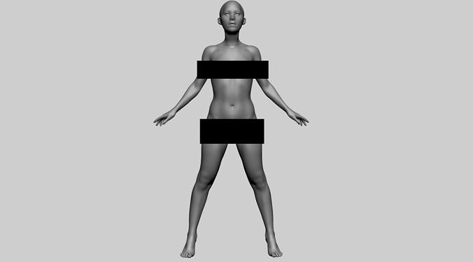 Female Basemesh A 3D model